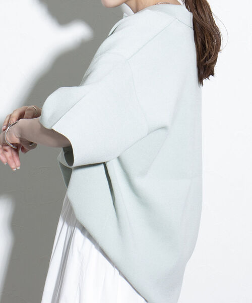 GLOSTER（グロスター）の「【GLOSTER/グロスター】ミラノリブ ニットポロシャツ サマーニット（ポロシャツ・メンズ・ブラック/ベージュ/ミント・L/M/S）」の19枚目の写真