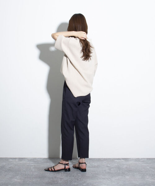 GLOSTER（グロスター）の「【GLOSTER/グロスター】ミラノリブ ニットポロシャツ サマーニット（ポロシャツ・メンズ・ブラック/ベージュ/ミント・L/M/S）」の12枚目の写真