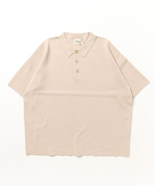 GLOSTER（グロスター）の「【GLOSTER/グロスター】ミラノリブ ニットポロシャツ サマーニット（ポロシャツ・メンズ・ブラック/ベージュ/ミント・L/M/S）」の6枚目の写真
