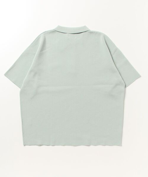 GLOSTER（グロスター）の「【GLOSTER/グロスター】ミラノリブ ニットポロシャツ サマーニット（ポロシャツ・メンズ・ブラック/ベージュ/ミント・L/M/S）」の5枚目の写真