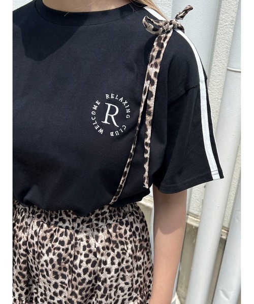 WC(ダブル シー)の「2ラインワンポイントTシャツ(Tシャツ/カットソー・レディース・グリーン/ブラック/オフホワイト・FREE)」の20枚目の写真