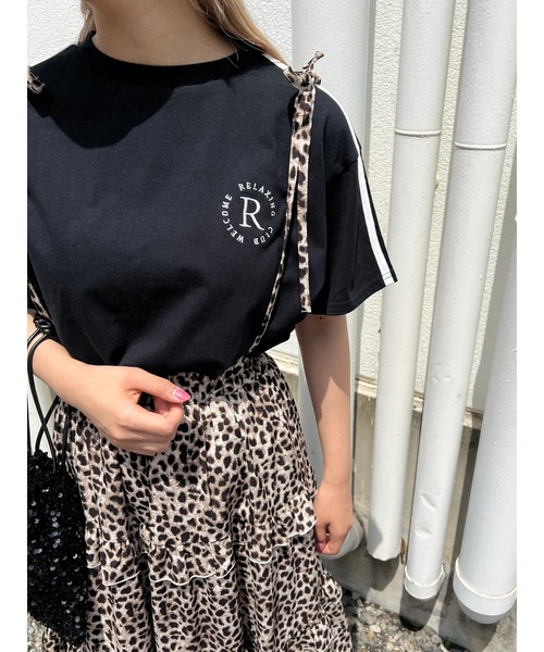 WC(ダブル シー)の「2ラインワンポイントTシャツ(Tシャツ/カットソー・レディース・グリーン/ブラック/オフホワイト・FREE)」の21枚目の写真