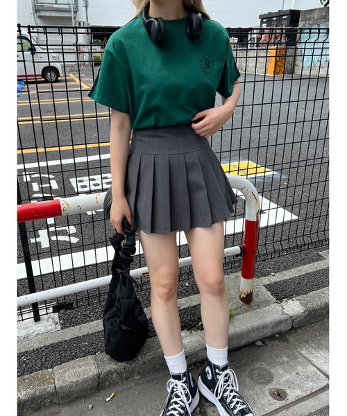 WC(ダブル シー)の「2ラインワンポイントTシャツ(Tシャツ/カットソー・レディース・グリーン/ブラック/オフホワイト・FREE)」の11枚目の写真