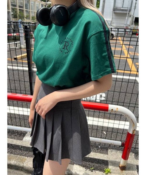 WC(ダブル シー)の「2ラインワンポイントTシャツ(Tシャツ/カットソー・レディース・グリーン/ブラック/オフホワイト・FREE)」の15枚目の写真