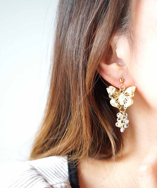 jolie minette/バタフライ デザイン ピアス（ピアス（両耳用