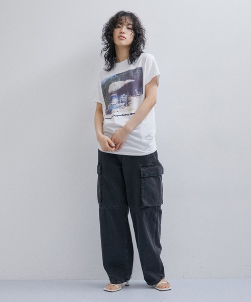 TANGTANG（タンタン）の「【TANGTANG】GASATANG Tee（Tシャツ/カットソー・レディース・ホワイト・S）」の7枚目の写真