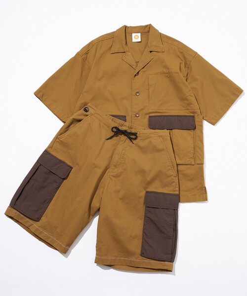 Jonas Claesson（ジョナスクレアッソン）の「JONAS CLAESSON/ジョナス クレアッソン ワイドカーゴショーツ ビックポケット ハーフパンツ/SHORTS（カーゴパンツ・メンズ・ブラック/ベージュ/オフホワイト・MEDIUM/LARGE）」の11枚目の写真