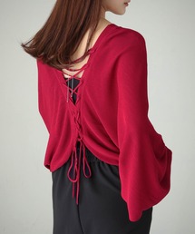 cheriella | 【cheriella】WEB限定バックレースアップドルマンカーディガン(カーディガン/ボレロ)