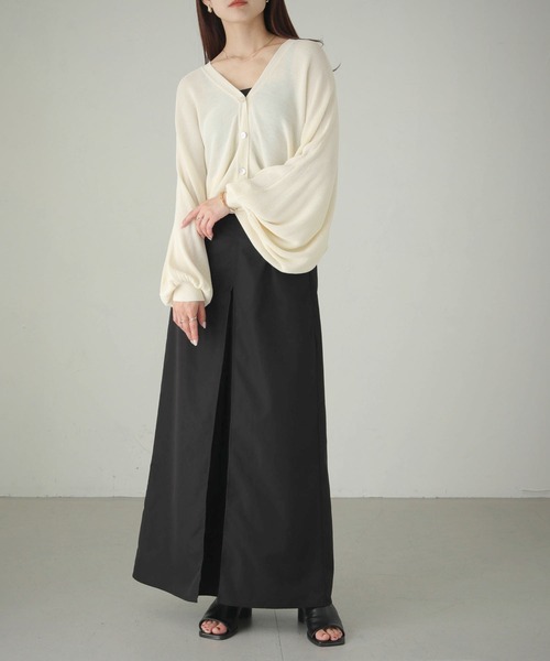 cheriella（シェリエラ）の「【cheriella】WEB限定バックレースアップドルマンカーディガン WEB LIMITED BACK LACE-UP DOLMAN CARDIGAN（カーディガン/ボレロ・レディース・ブルー/アイボリー/ブラック/ワインレッド・M）」の9枚目の写真