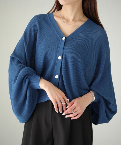 cheriella（シェリエラ）の「【cheriella】WEB限定バックレースアップドルマンカーディガン WEB LIMITED BACK LACE-UP DOLMAN CARDIGAN（カーディガン/ボレロ・レディース・ブルー/アイボリー/ブラック/ワインレッド・M）」の20枚目の写真