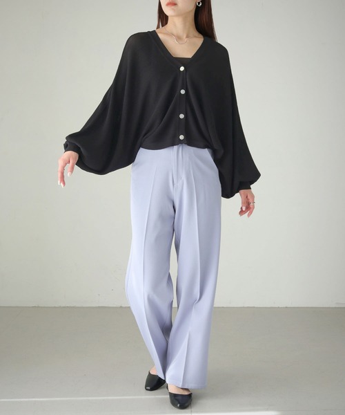 cheriella（シェリエラ）の「【cheriella】WEB限定バックレースアップドルマンカーディガン WEB LIMITED BACK LACE-UP DOLMAN CARDIGAN（カーディガン/ボレロ・レディース・ブルー/アイボリー/ブラック/ワインレッド・M）」の15枚目の写真