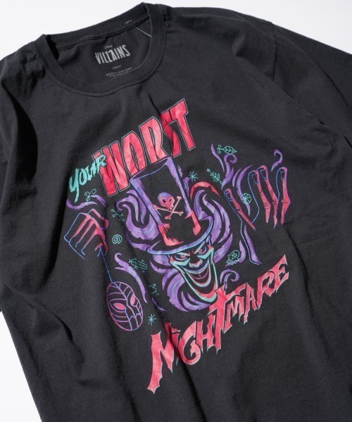 Disney(ディズニー)の「【THRIFTY LOOK/スリフティールック】"PRINCESS&FLOG"TEE ディズニー/ビンテージ/ユーズドライクTシャツ(Tシャツ/カットソー・メンズ・ブラック・LARGE/X-LARGE/MEDIUM)」の2枚目の写真