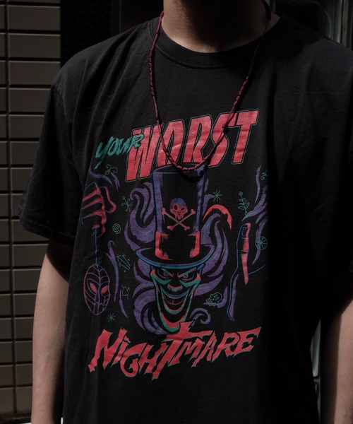 Disney(ディズニー)の「【THRIFTY LOOK/スリフティールック】"PRINCESS&FLOG"TEE ディズニー/ビンテージ/ユーズドライクTシャツ(Tシャツ/カットソー・メンズ・ブラック・LARGE/X-LARGE/MEDIUM)」の9枚目の写真