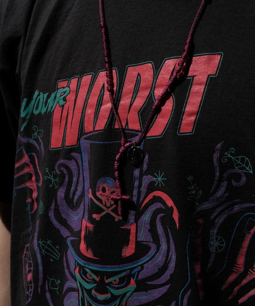 Disney(ディズニー)の「【THRIFTY LOOK/スリフティールック】"PRINCESS&FLOG"TEE ディズニー/ビンテージ/ユーズドライクTシャツ(Tシャツ/カットソー・メンズ・ブラック・LARGE/X-LARGE/MEDIUM)」の10枚目の写真