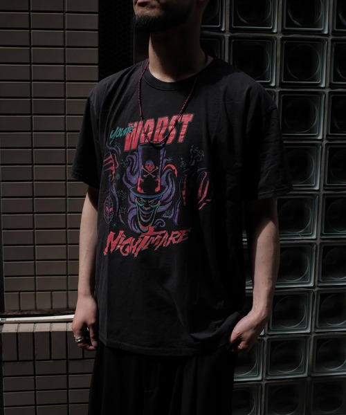 Disney(ディズニー)の「【THRIFTY LOOK/スリフティールック】"PRINCESS&FLOG"TEE ディズニー/ビンテージ/ユーズドライクTシャツ(Tシャツ/カットソー・メンズ・ブラック・LARGE/X-LARGE/MEDIUM)」の11枚目の写真
