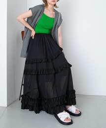 forksy. | 【forksy.】フリルティアードスカート(スカート)