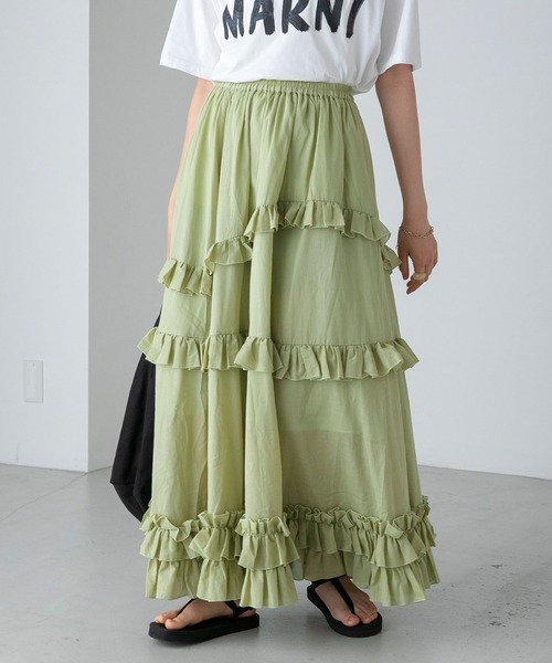 Vivienne Westwood フリル ティアード スカート ヴィヴィアンウエストウッド 中古 / タータンチェックフロント