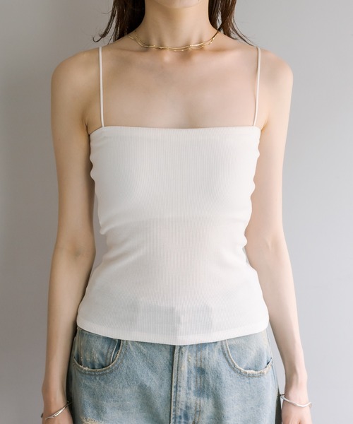 mystic（ミスティック）の「パット付キャミソール（キャミソール・レディース・ベージュ/オフホワイト/ブラック/ベージュ系その他・FREE）」の7枚目の写真