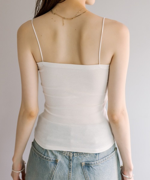 mystic（ミスティック）の「パット付キャミソール（キャミソール・レディース・ベージュ/オフホワイト/ブラック/ベージュ系その他・FREE）」の9枚目の写真