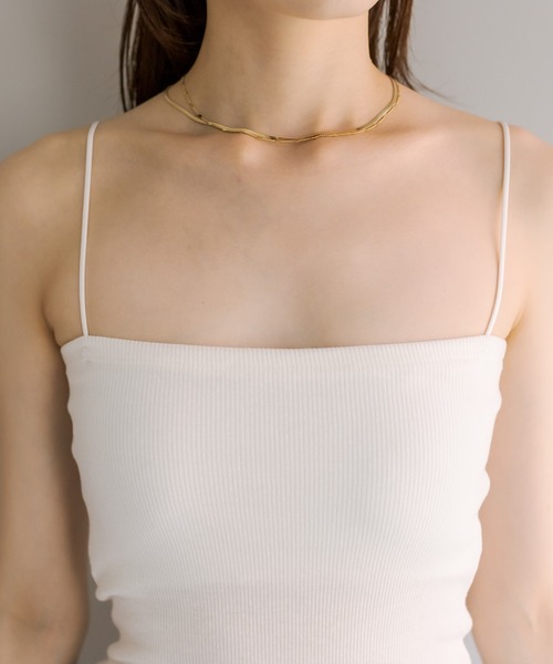 mystic（ミスティック）の「パット付キャミソール（キャミソール・レディース・ベージュ/オフホワイト/ブラック/ベージュ系その他・FREE）」の11枚目の写真