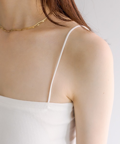 mystic（ミスティック）の「パット付キャミソール（キャミソール・レディース・ベージュ/オフホワイト/ブラック/ベージュ系その他・FREE）」の12枚目の写真