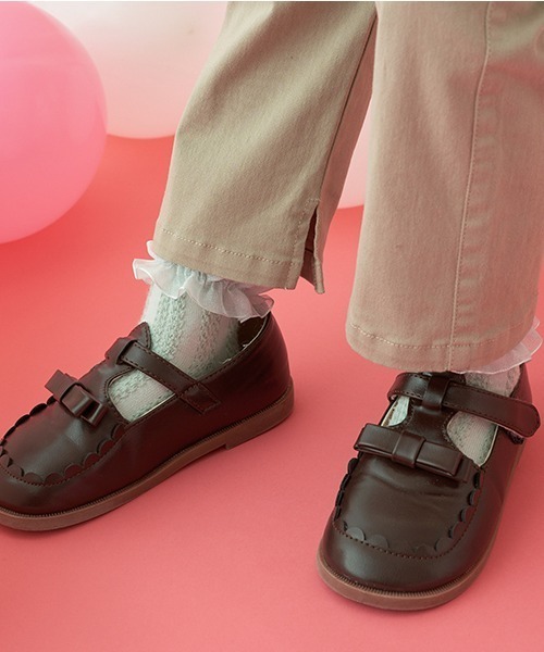 Lycee mine(リセマイン)の「すぽっと履けてきれいシルエットパンツ(その他パンツ・キッズ・ブラック/ピンク/モスグリーン/アイボリー/ベージュ系その他/ブルーグリーン/グレイッシュベージュ・100cm/110cm/120cm/130cm/140cm/150cm)」の10枚目の写真