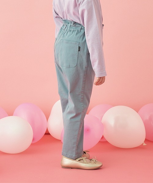 Lycee mine(リセマイン)の「すぽっと履けてきれいシルエットパンツ(その他パンツ・キッズ・ブラック/ピンク/モスグリーン/アイボリー/ベージュ系その他/ブルーグリーン/グレイッシュベージュ・100cm/110cm/120cm/130cm/140cm/150cm)」の19枚目の写真