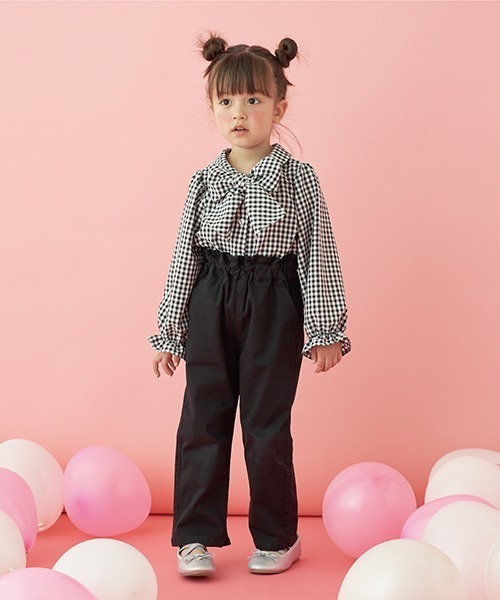 Lycee mine(リセマイン)の「すぽっと履けてきれいシルエットパンツ(その他パンツ・キッズ・ブラック/ピンク/モスグリーン/アイボリー/ベージュ系その他/ブルーグリーン/グレイッシュベージュ・100cm/110cm/120cm/130cm/140cm/150cm)」の21枚目の写真