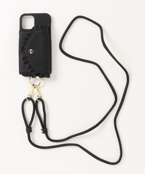 【IPHORIA アイフォリア】Necklace Case for Apple iPhone 12/12 Pro - Romantic Ruffles with Coin Pocket