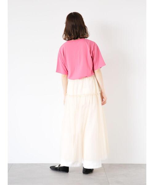 ehka sopo（エヘカソポ）の「2WAYチュールキャミソールワンピース（ワンピース・レディース・ブラック/ピンク/キナリ・F）」の18枚目の写真