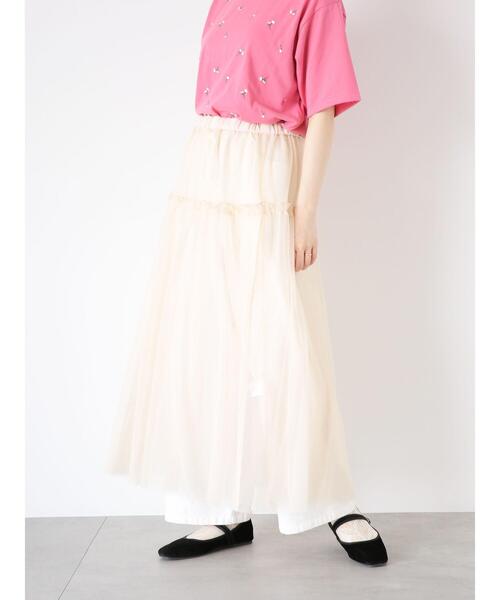 ehka sopo（エヘカソポ）の「2WAYチュールキャミソールワンピース（ワンピース・レディース・ブラック/ピンク/キナリ・F）」の22枚目の写真