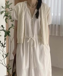 Doula Doula（ドゥーラドゥーラ）の「パフスリーブ半袖ワンピース（ワンピース・レディース）」