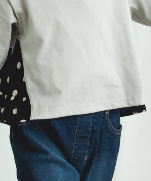 pairmanon(ペアマノン)の「バックシャン ティアード 長袖 Tシャツ(チュニック・キッズ・ピンク系その他/ブラック系その他4/パープル系その他/オレンジ系その他/イエロー系その他/ブルー系その他2/ホワイト系その他2/ベージュ系その他7/ホワイト系その他/ブルー系その他・100/130/110/120/150/90/140)」の15枚目の写真