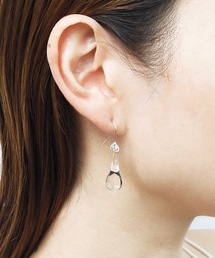 foun.（フォウン）の「foun. フォウン：Dropping pierce　耐熱ガラス　Silver925 ピアス（ピアス（両耳用））」