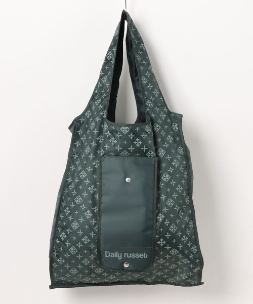 Daily russet（デイリー ラシット）の「【新型】ポケッタブルエコバッグ(L)（エコバッグ/サブバッグ・レディース・ブラック/グレイッシュベージュ/グレー/グリーン/ベージュ・FREE）」の5枚目の写真