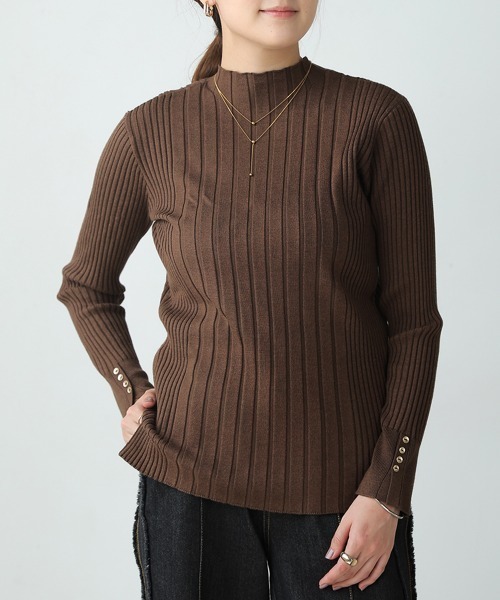 Bou Jeloud(ブージュルード)の「ヒートサイド異ピッチプルオーバー(Tシャツ/カットソー・レディース・杢グレー/A/グリーン/ネイビー/ブラウン/ブルー/ブラック/オフホワイト/ベージュ/ピンク・FREE)」の17枚目の写真