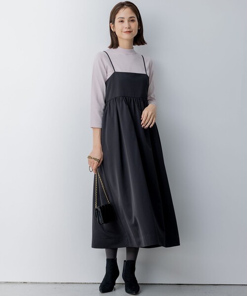 組曲(クミキョク)の「【WEB限定・2SET】ベーシックツイン ニット(アンサンブル・レディース・ダークグリーン系/ピンク系/ブラウン系/ネイビー系・3/2)」の16枚目の写真