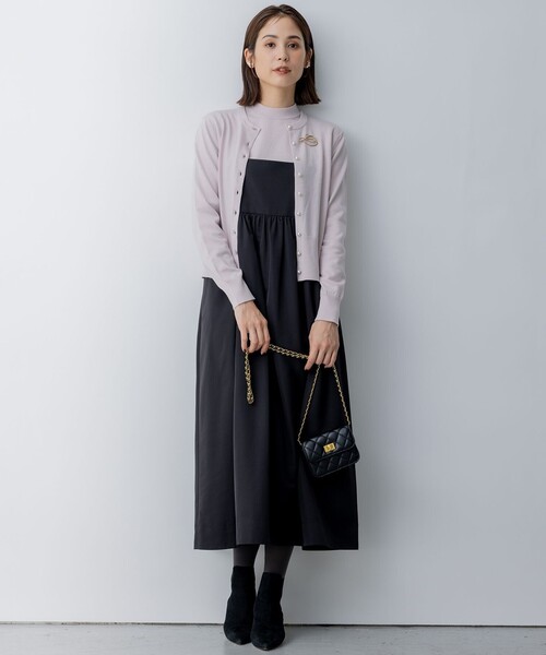 組曲(クミキョク)の「【WEB限定・2SET】ベーシックツイン ニット(アンサンブル・レディース・ダークグリーン系/ピンク系/ブラウン系/ネイビー系・3/2)」の18枚目の写真