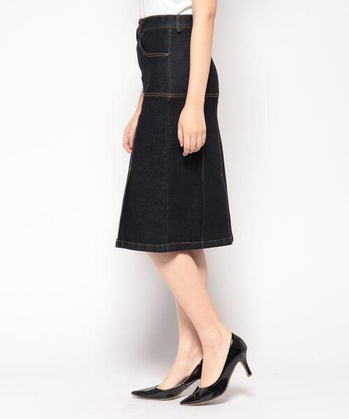 margaux（マルゴー）の「【MARGAUX】タイトデニムスカート（スカート・レディース・ダークブルー・2）」の14枚目の写真