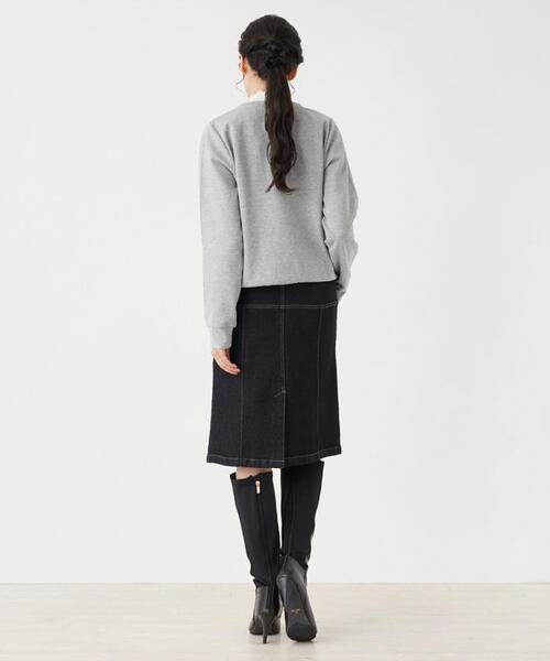 margaux（マルゴー）の「【MARGAUX】タイトデニムスカート（スカート・レディース・ダークブルー・2）」の22枚目の写真