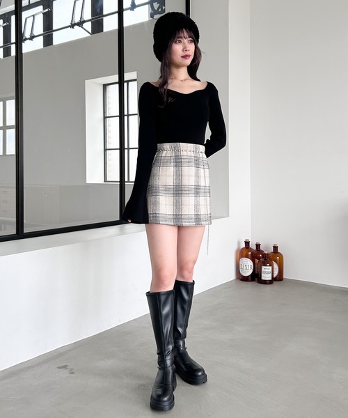 Heather（ヘザー）の「ハートネックニット　983840（ニット/セーター・レディース・アイボリー/ピンク/ブラック・FREE）」の18枚目の写真