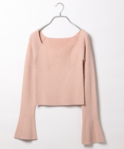 Heather（ヘザー）の「ハートネックニット　983840（ニット/セーター・レディース・アイボリー/ピンク/ブラック・FREE）」の12枚目の写真