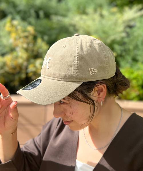 Rouge vif（ルージュヴィフ）の「【MICA×NEW ERA】コラボレーション M CAPキャップ（キャップ・レディース・ベージュ/ネイビー・フリー）」の4枚目の写真