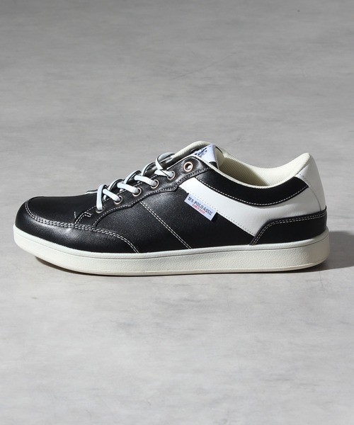 U.S. POLO ASSN.(ユーエスポロアッスン)の「【U.S. POLO ASSN./ユーエスポロアッスン】シンセティックレザー ローカット スニーカー 防水(スニーカー・メンズ・ブラウン/ブラック×ホワイト・25.0cm/25.5cm/26.0cm/26.5cm/27.0cm)」の6枚目の写真