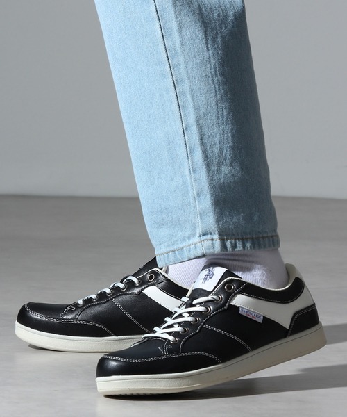U.S. POLO ASSN.(ユーエスポロアッスン)の「【U.S. POLO ASSN./ユーエスポロアッスン】シンセティックレザー ローカット スニーカー 防水(スニーカー・メンズ・ブラウン/ブラック×ホワイト・25.0cm/25.5cm/26.0cm/26.5cm/27.0cm)」の21枚目の写真