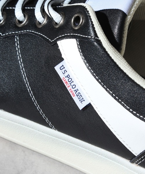U.S. POLO ASSN.(ユーエスポロアッスン)の「【U.S. POLO ASSN./ユーエスポロアッスン】シンセティックレザー ローカット スニーカー 防水(スニーカー・メンズ・ブラウン/ブラック×ホワイト・25.0cm/25.5cm/26.0cm/26.5cm/27.0cm)」の12枚目の写真