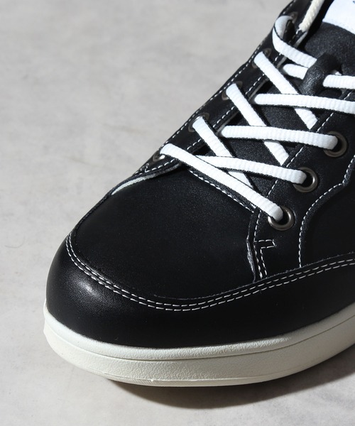 U.S. POLO ASSN.(ユーエスポロアッスン)の「【U.S. POLO ASSN./ユーエスポロアッスン】シンセティックレザー ローカット スニーカー 防水(スニーカー・メンズ・ブラウン/ブラック×ホワイト・25.0cm/25.5cm/26.0cm/26.5cm/27.0cm)」の10枚目の写真