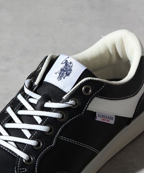 U.S. POLO ASSN.(ユーエスポロアッスン)の「【U.S. POLO ASSN./ユーエスポロアッスン】シンセティックレザー ローカット スニーカー 防水(スニーカー・メンズ・ブラウン/ブラック×ホワイト・25.0cm/25.5cm/26.0cm/26.5cm/27.0cm)」の11枚目の写真