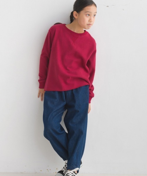 OMNES（オムネス）の「キッズニットリブAライン長袖プルオーバー（Tシャツ/カットソー・キッズ・ピンク系その他/ベージュ/チャコール・110/120/130/100/140）」の10枚目の写真