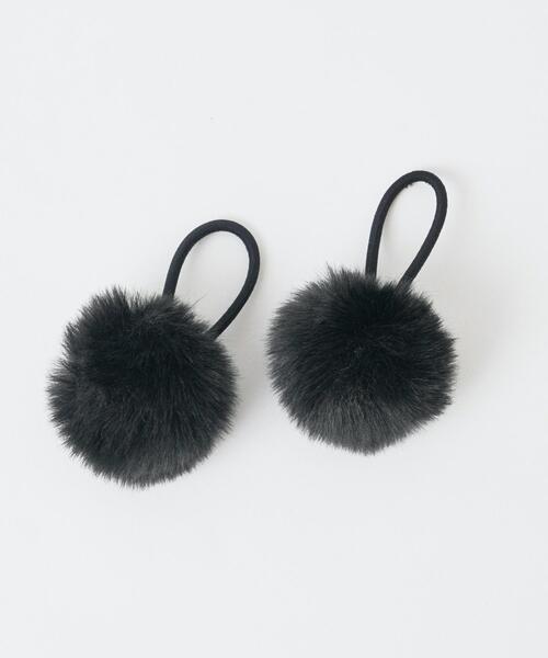 WEGO(ウィゴー)の「WEGO/【2点セット】ポンポンヘアゴム(ヘアゴム・レディース・ホワイト/ピンク/ブラック/サックスブルー・FREE)」の6枚目の写真